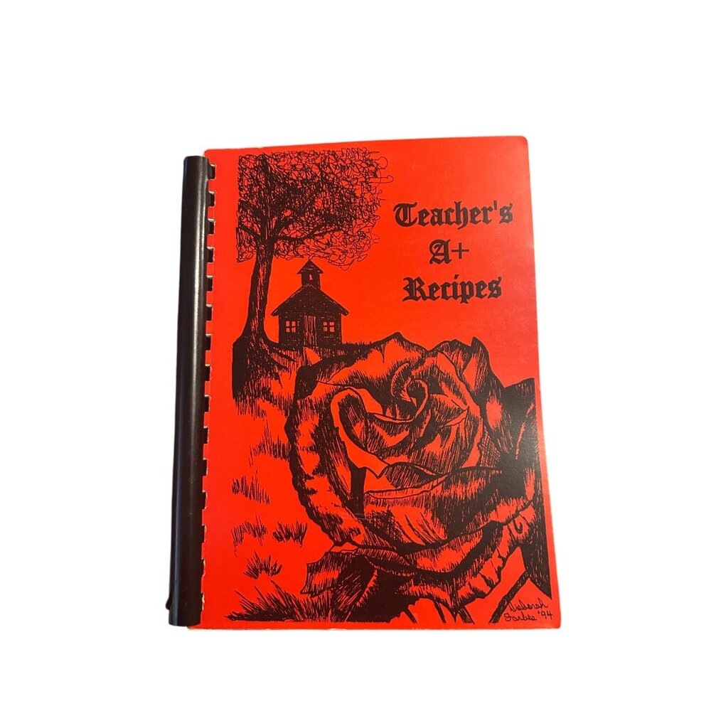 Teachers A+ Recipes Spiral Bound Notebook Of Favorite Recipes